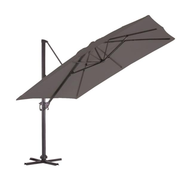 Parasol Déporté Aluminium Anthracite  - 3x4m