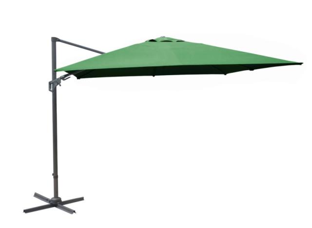 Parasol Aluminium Déporté NH Orientable Avec Manivelle - 3x3 M