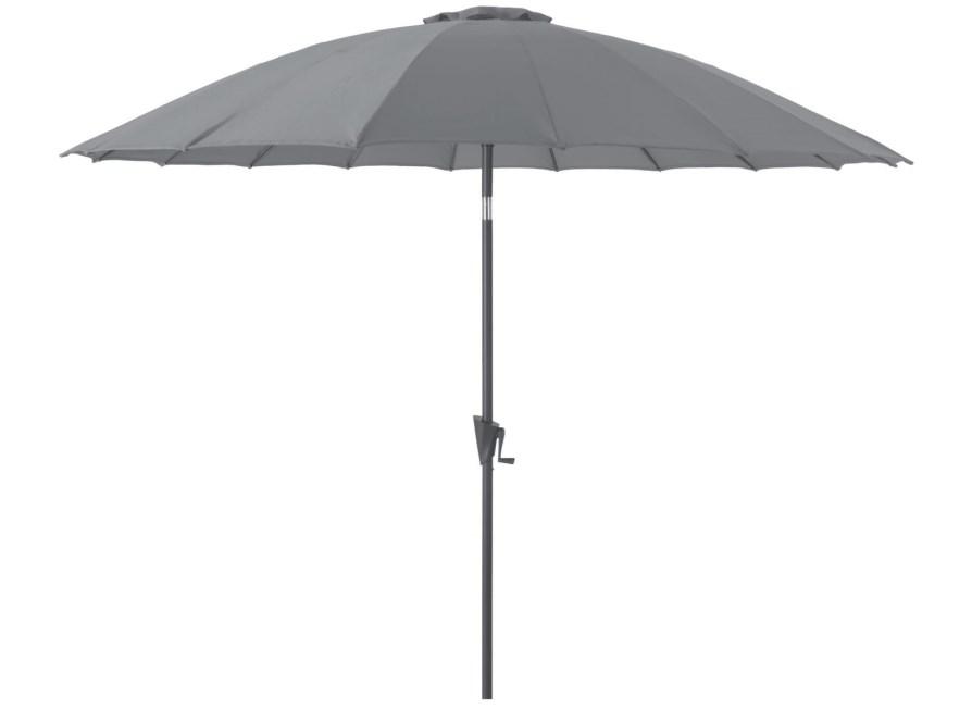 Parasol Aluminium Droit Inclinable Coloris Cendre - Ø.300 Cm