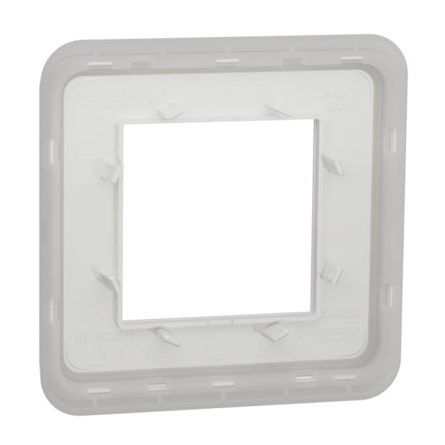 Plaque finition Unica Pro Blanc 1P