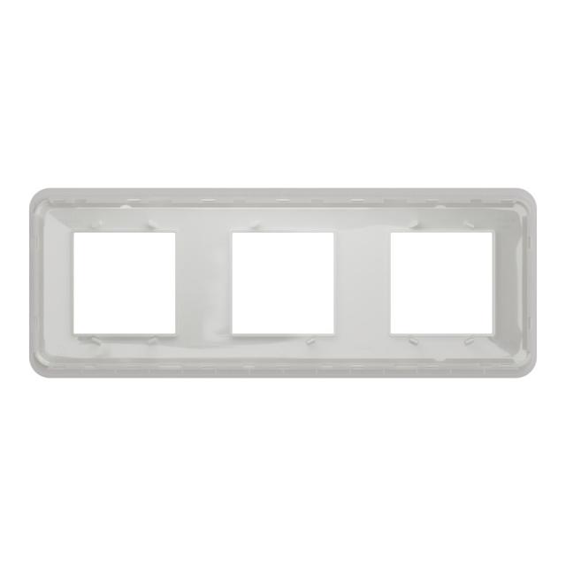 Plaque finition Unica Pro Blanc 3P