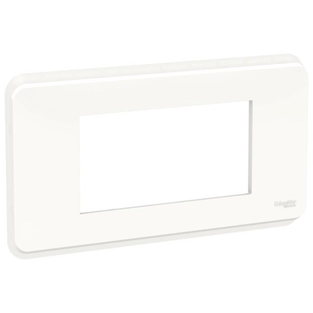 Plaque finition Unica Pro Blanc 4module