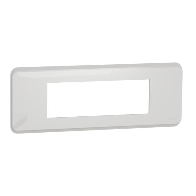 Plaque finition Unica Pro Blanc 6module