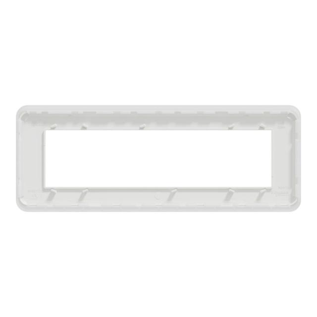 Plaque finition Unica Pro Blanc 8module
