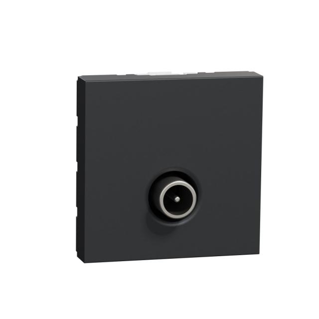 Prise TV male individ 2 module Anthracite