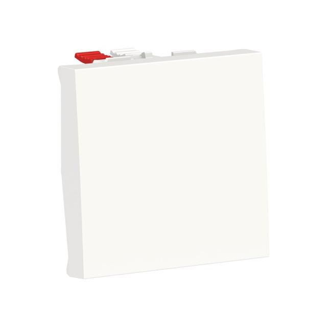 Bouton-poussoir NO 10A rap 2module Blanc