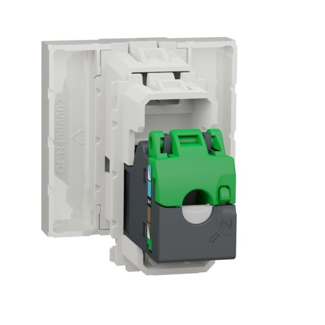 RJ45 SINGLE CAT6A FTP OUTLET 2module