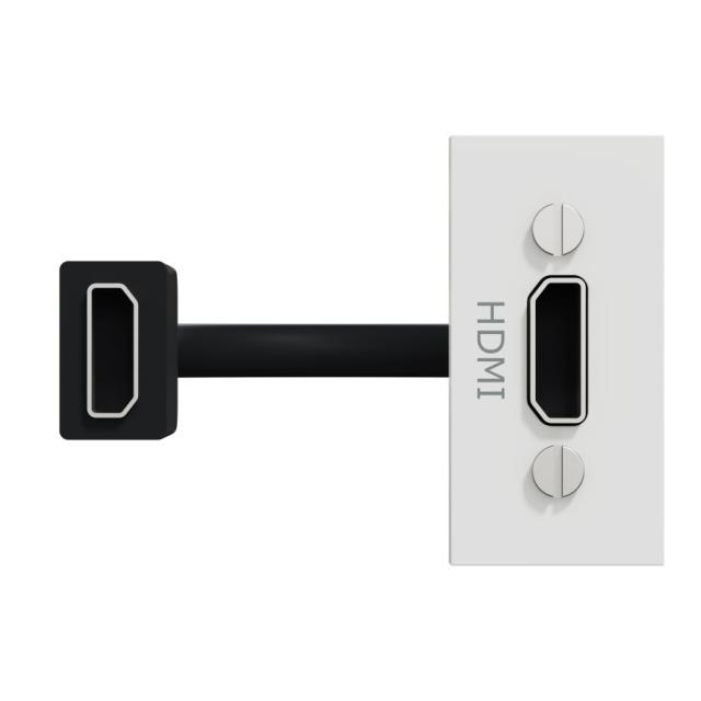 Prise HDMI 1module Blanc