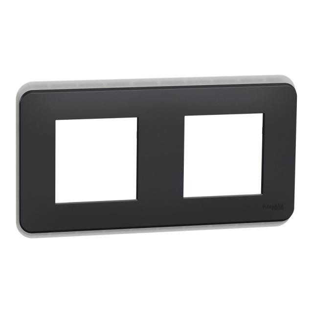 Plaque de finition Anthracite 2P