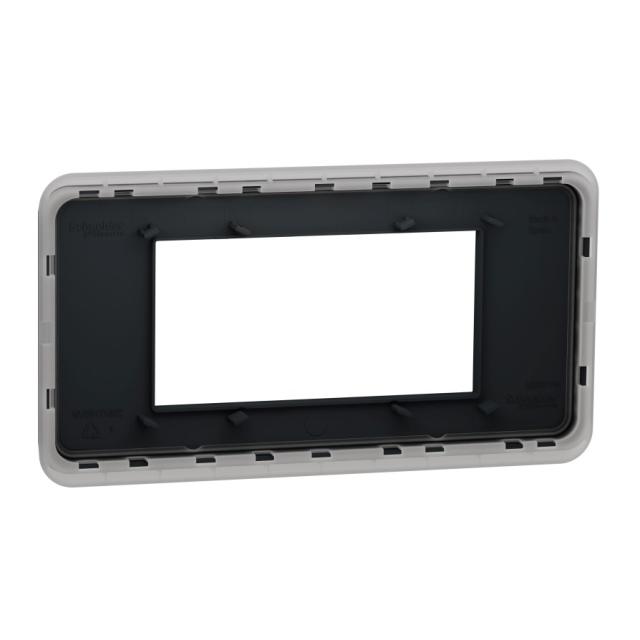 Plaque de finition Anthracite 4module