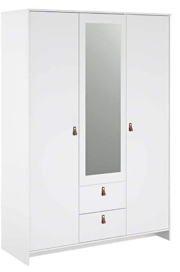 Armoire 3 portes Minkee L137cm blanc