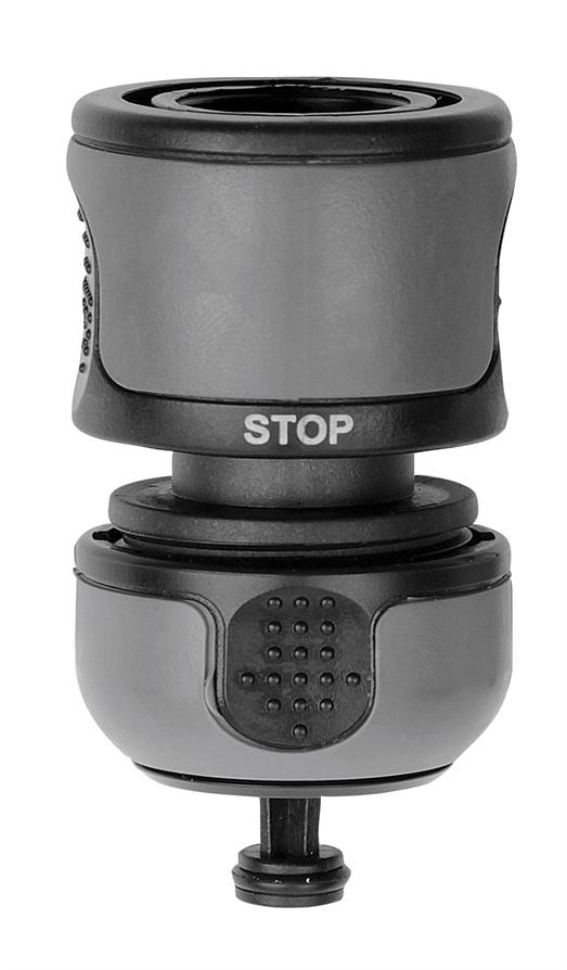 Raccord stop plastique d15mm bi-matiere