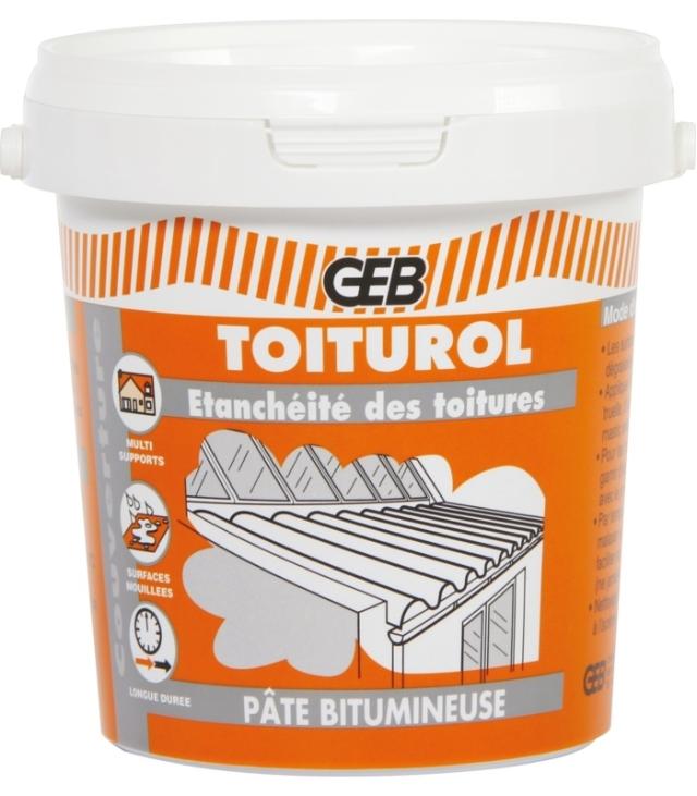 Pate bitumineuse toiturol 900gr