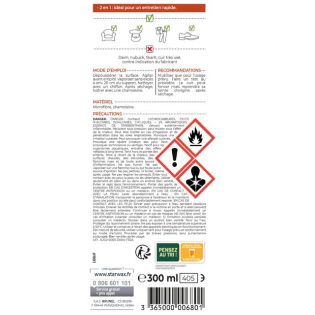 Spray d’entretien cuir - STARWAX