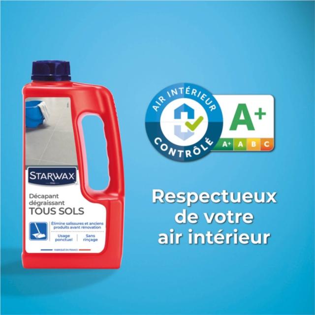 Décapant sans Rinçage pour Sols Intérieurs 1L - STARWAX