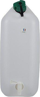 jerrican alimentaire 20L naturel avec robinet