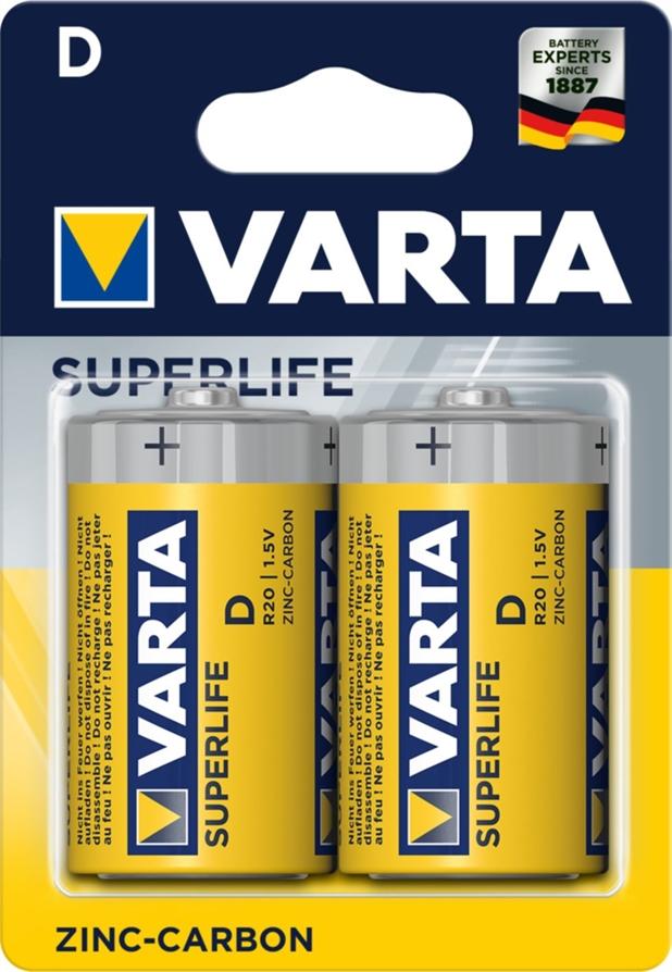 2Pile VARTA super life r20 X2