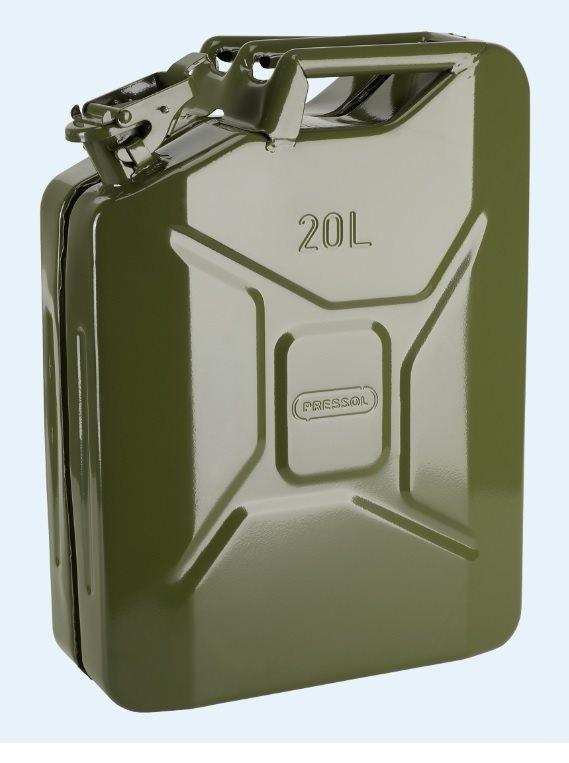 Jerrycan carburant 20 l, métallique