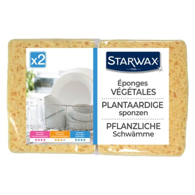 eponges végétales lot de 2 - STARWAX