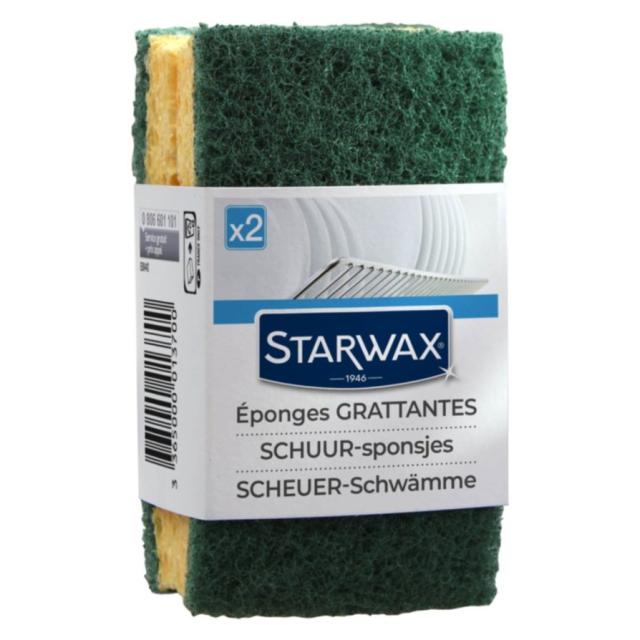 Eponges grattantes lot de 2 - STARWAX