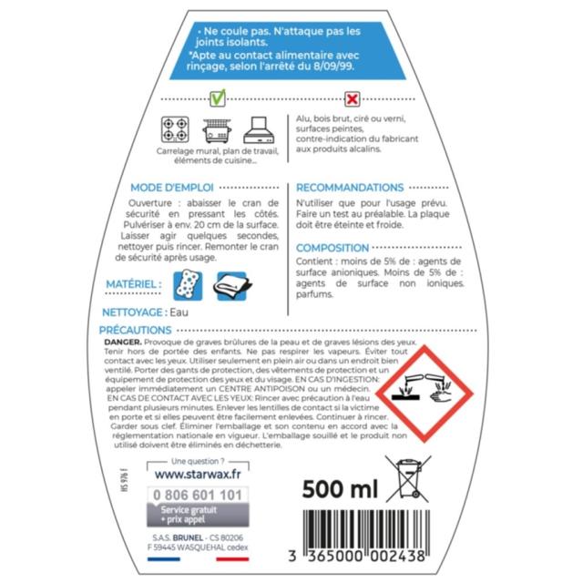 Dégraissant Intensif Cuisine 500ml - STARWAX