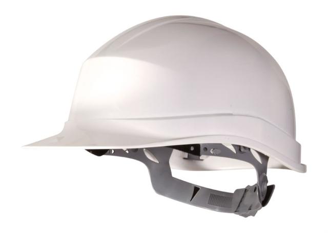 CASQUE CHANTIER PP A/GLISSIÈRE ZIRCON1 BLANC