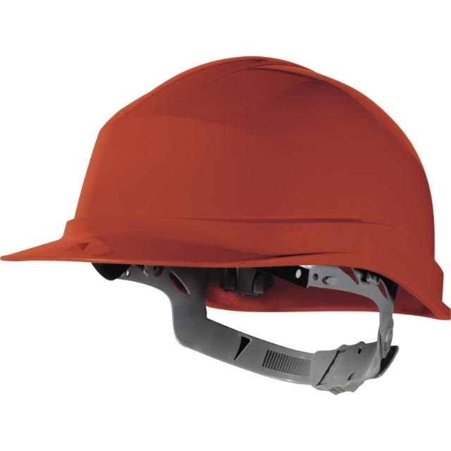 CASQUE CHANTIER  A/GLISSIÈRE ROUGE