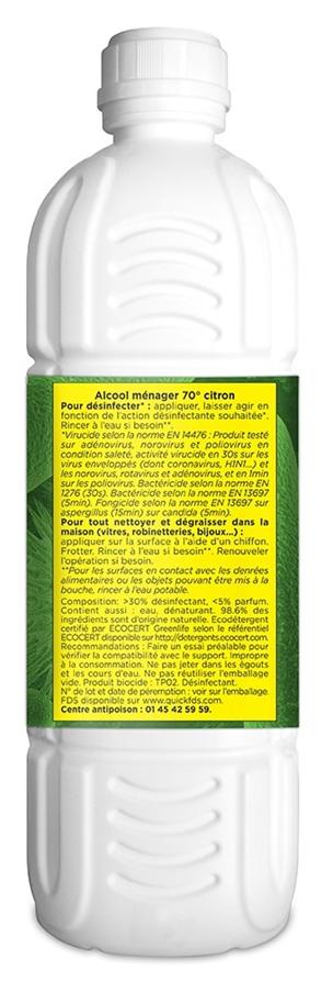 Alcool Ménager Citron 1L - ONYX