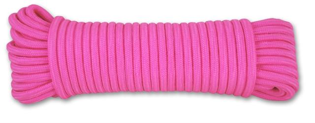 Corde polypropylene rose fluo d8mm l20m