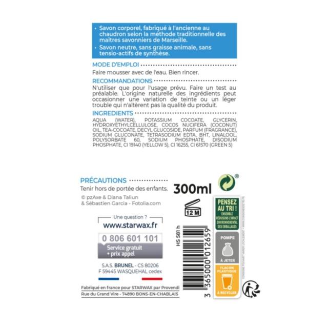 savon de marseille liquide - STARWAX