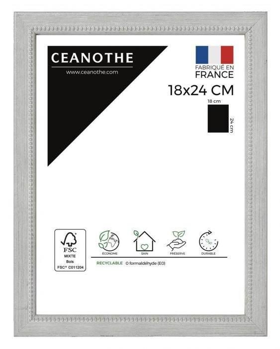 Cadre 18x24 perle noir