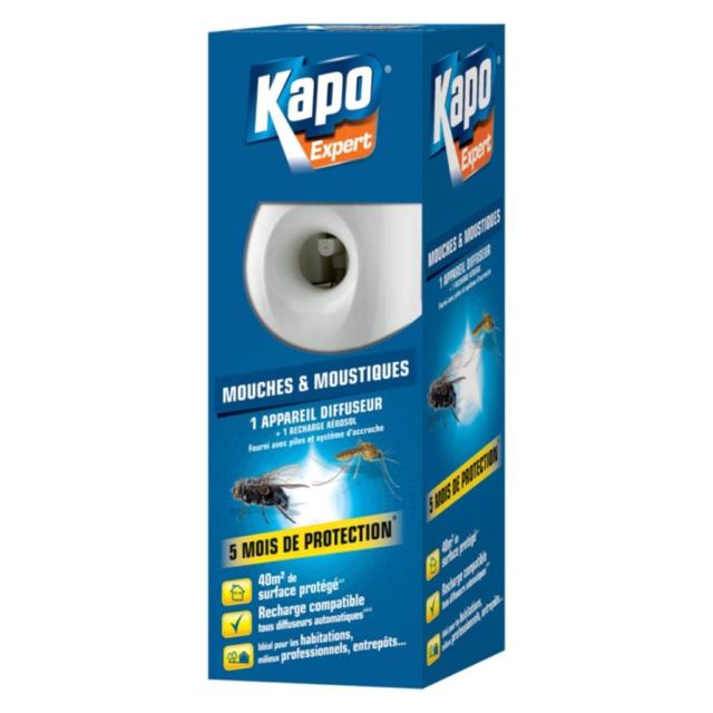diffuseur et recharge insecticide programmable mouches et moustiques - KAPO