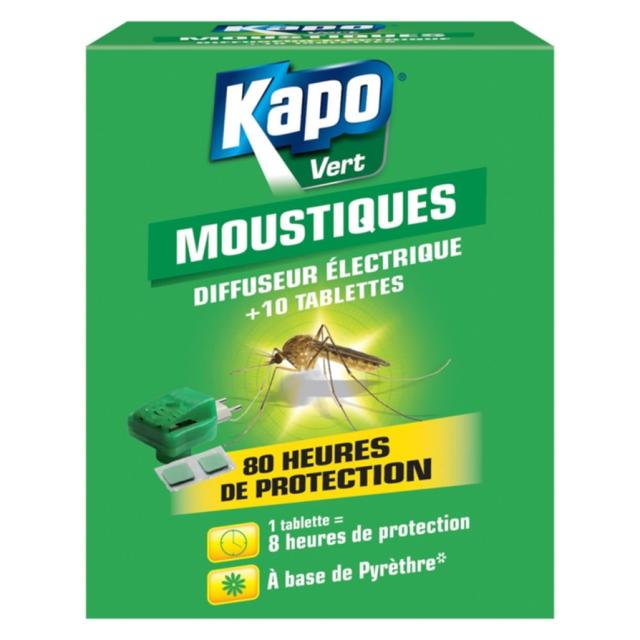 diffuseur électrique anti-moustiques + 10 tablettes - KAPO