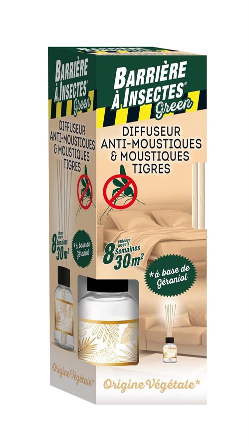 Diffuseur bâtonnets anti-moustiques - 80ml + 6 bâtonnets
