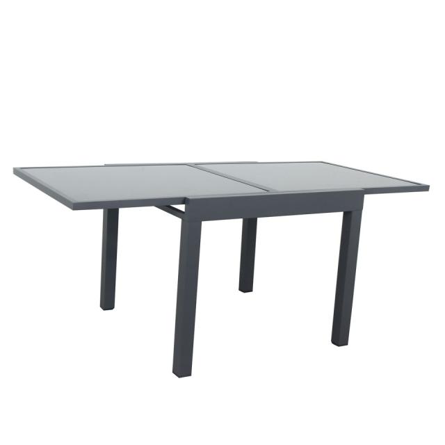 Table Extensible Sensa Anthracite Aluminium & Verre