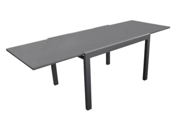 Table elise graphite alu 140-2