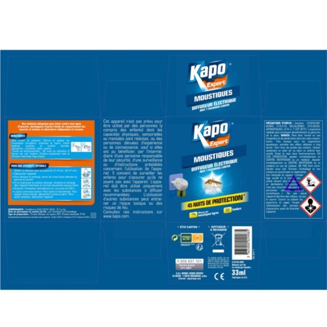 diffuseur anti-moustiques liquide - KAPO