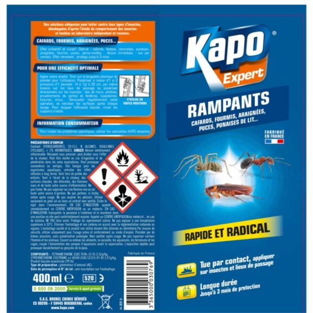 aérosol insectes rampants  - KAPO
