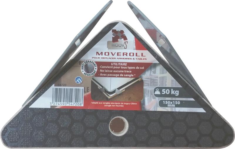 Support roulant triangle moveroll. Charge admissible 50kg  - MOOV''S