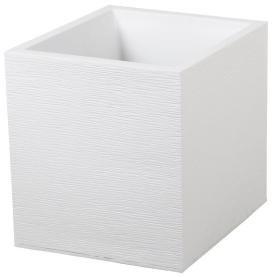 Bac carré Graphit  39,5 x 39,5 cm blanc cérusé - EDA