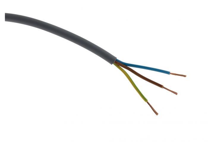 Cable 50m h05vvf 3x1,5mm² gris