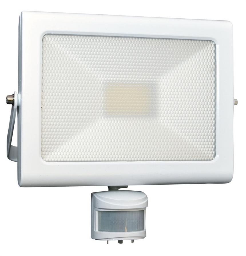 TIBELEC Projecteur LED 50W blanc avec détecteur
