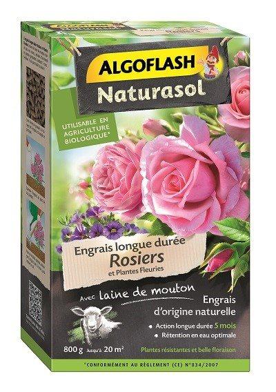 Engrais pour rosiers et plantes fleuries 800g - Algoflash