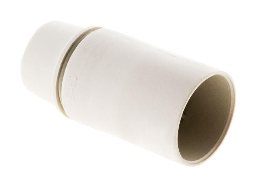 Douille E14 Thermoplastique Lisse Blanc