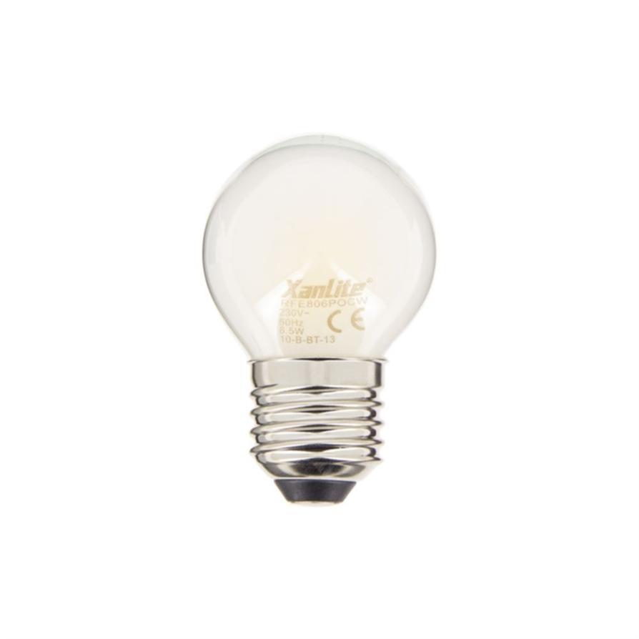 Ampoule Filament LED P45 Opaque E27 806lm 60W 4000K Blanc Neutre