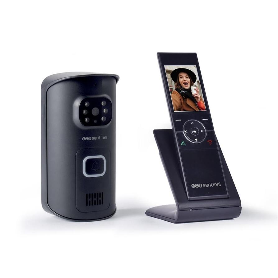Kit interphone video sans fil comb. portatif 150m