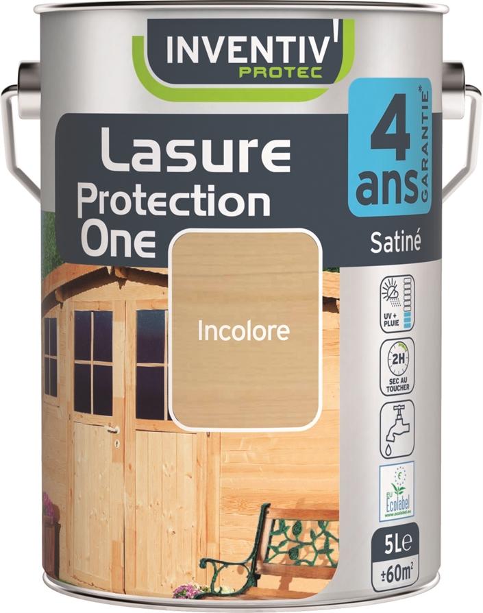 lasure protection one 5 l - teinte teck - INVENTIV''