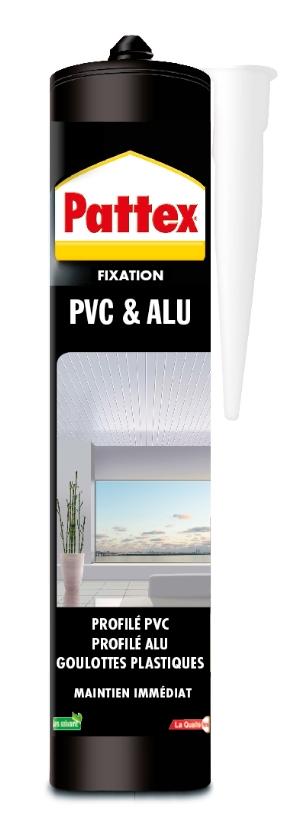 Mastic Fixation Rationnelle PVC Alu 450gr - PATTEX